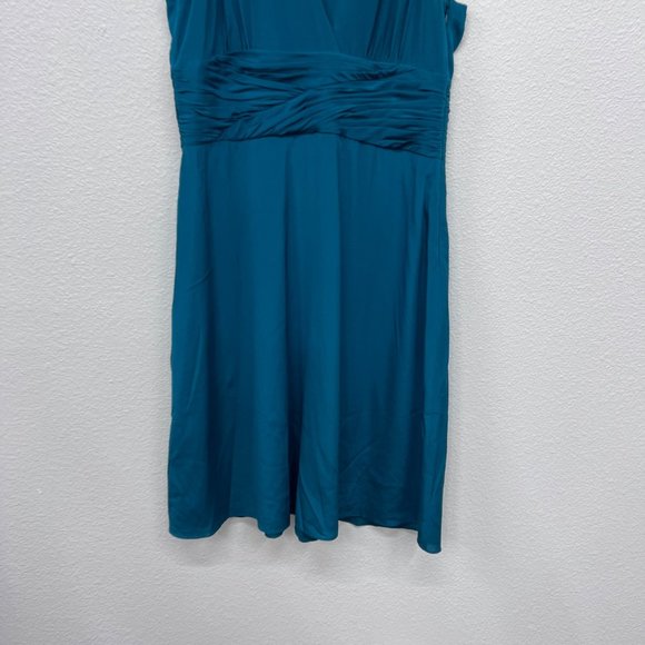 DRESS Sale Ann Taylor green sleeveless formal knee-length dress womens Size: 10 - Picture 3 of 7